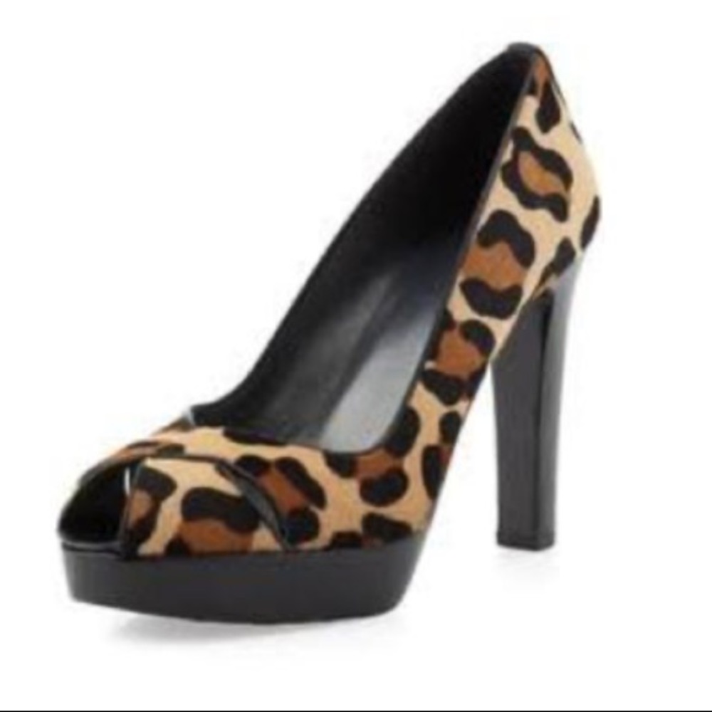 Stuart Weitzman animal print heels